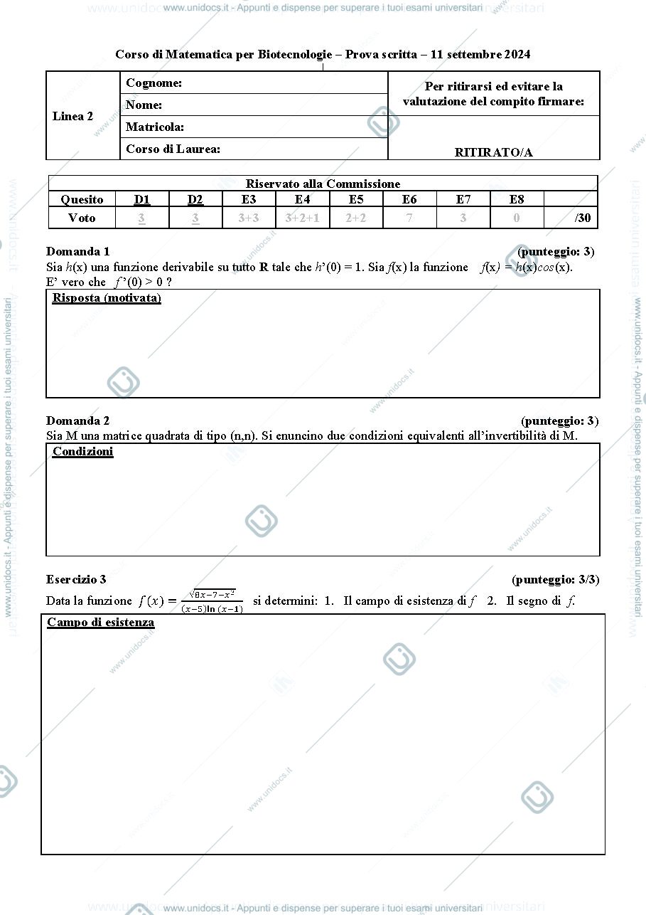 Anteprima pagina 1 — matematica