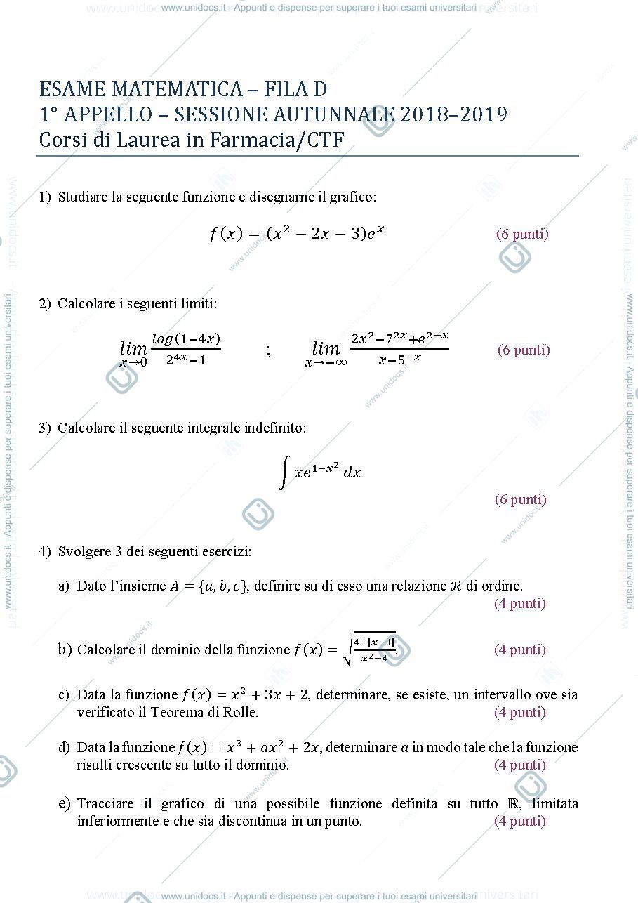 Anteprima pagina 1 — matematica