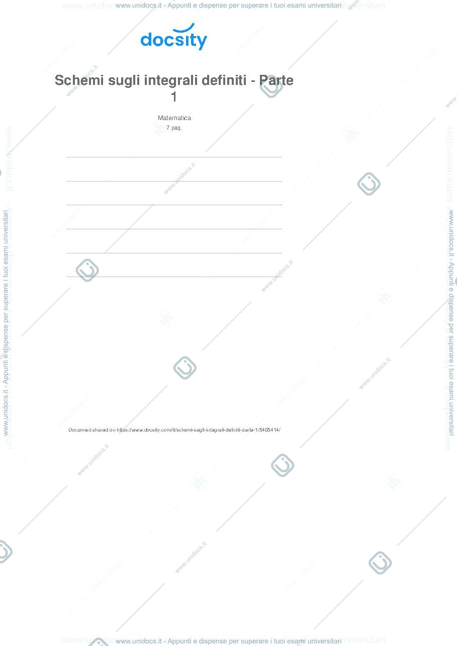 Anteprima pagina 1 — Integrali