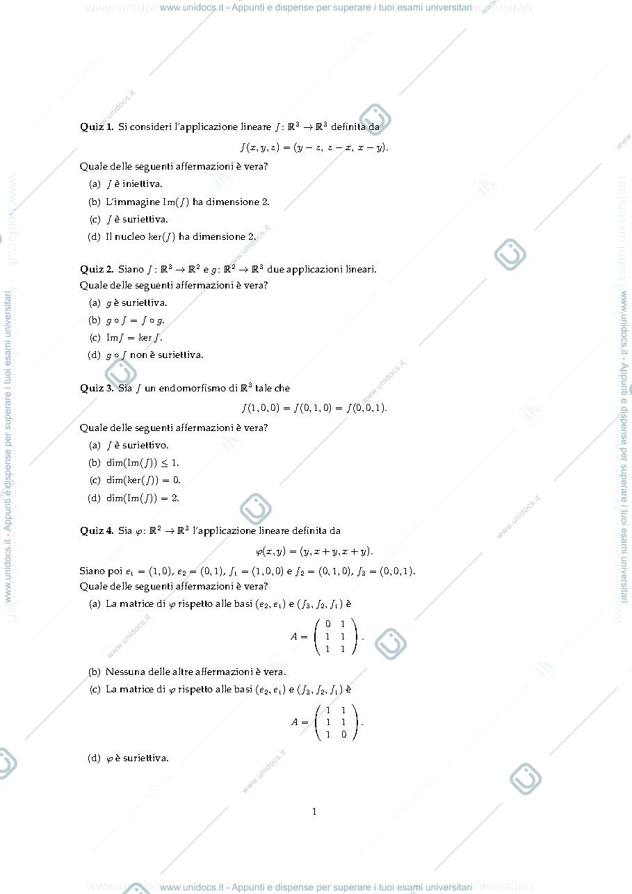 Anteprima pagina 1 — quiz 6