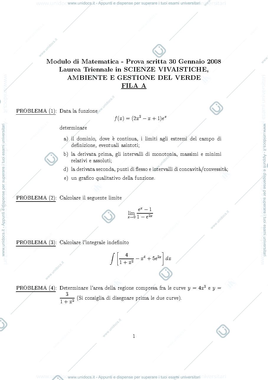 Anteprima pagina 1 — esercizi facsimile