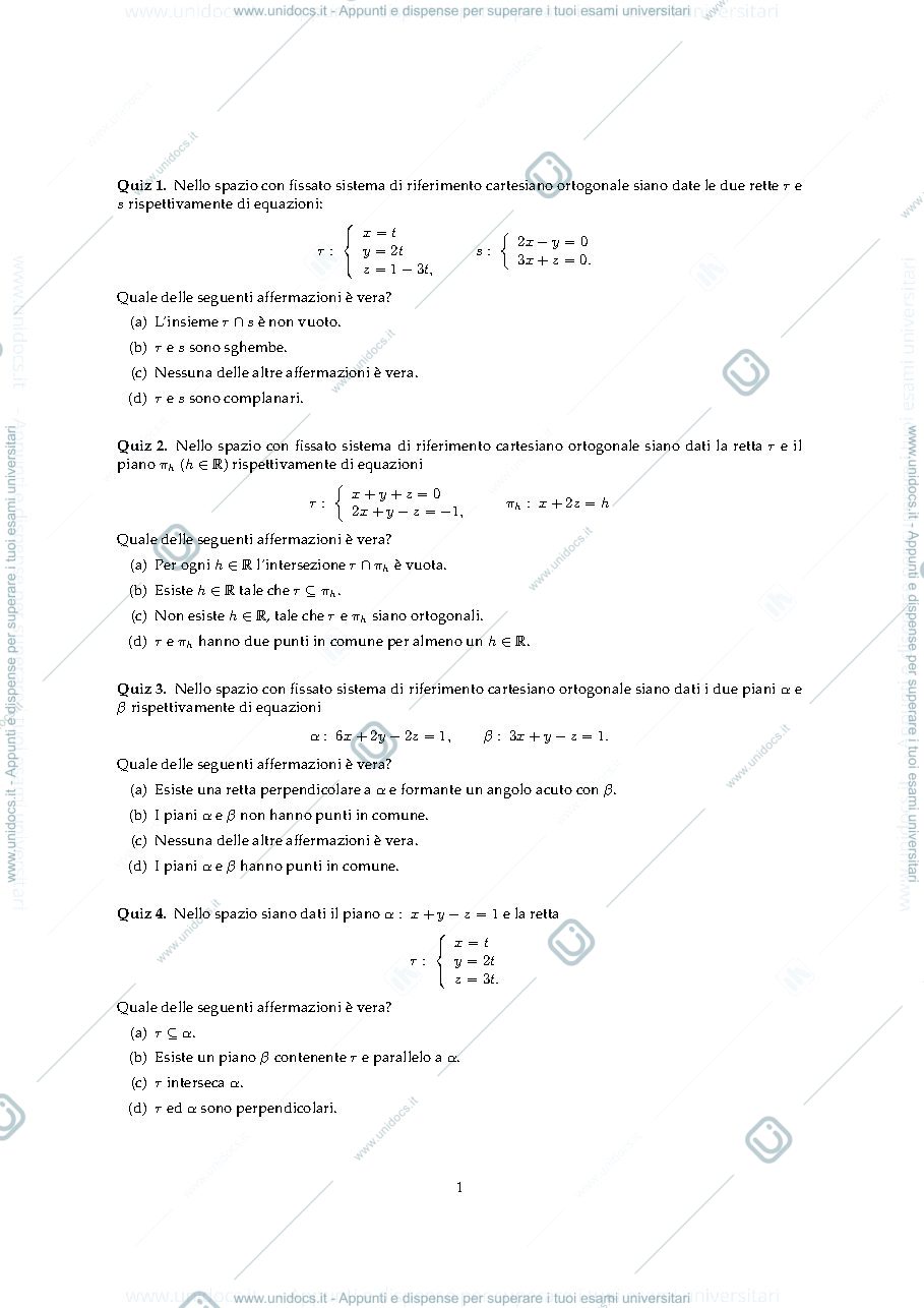 Anteprima pagina 1 — quiz 4