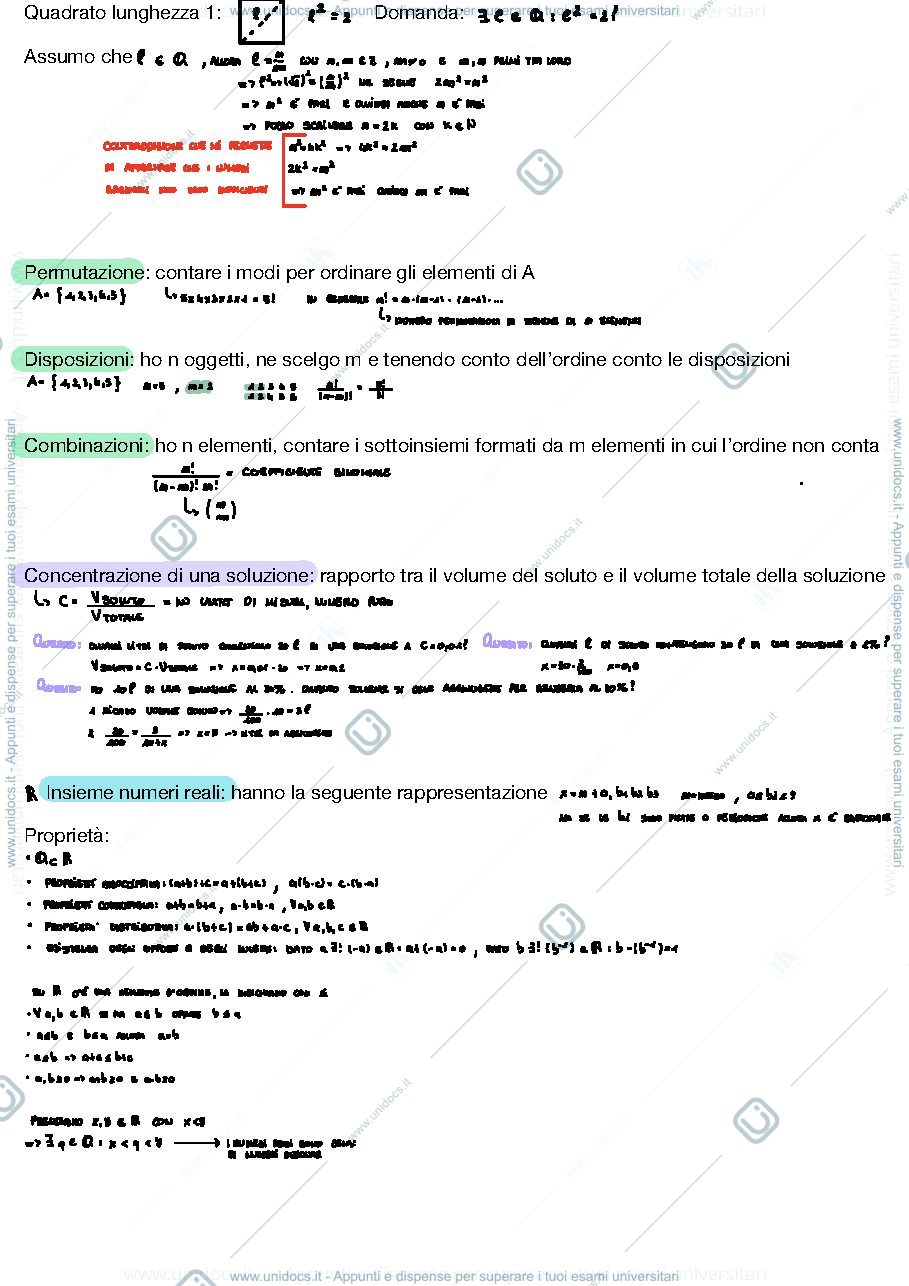 Anteprima pagina 2 — Appunti matematica 
