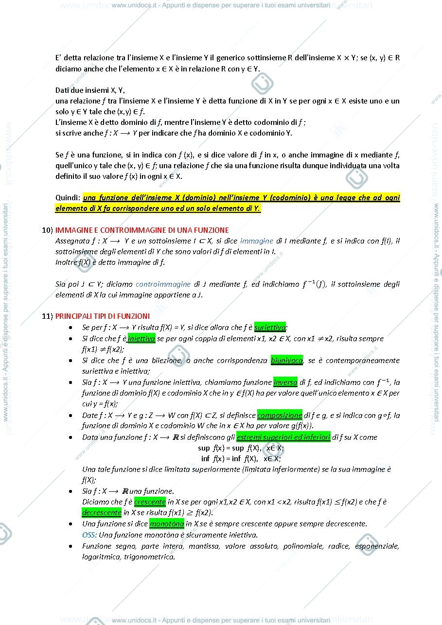 Anteprima pagina 2 — teoria analisi matematica