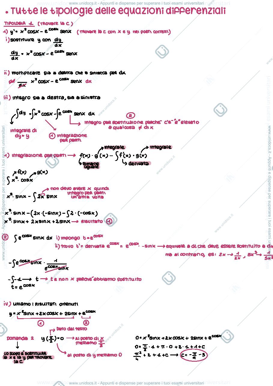 Anteprima pagina 1 — Equazioni differenziali