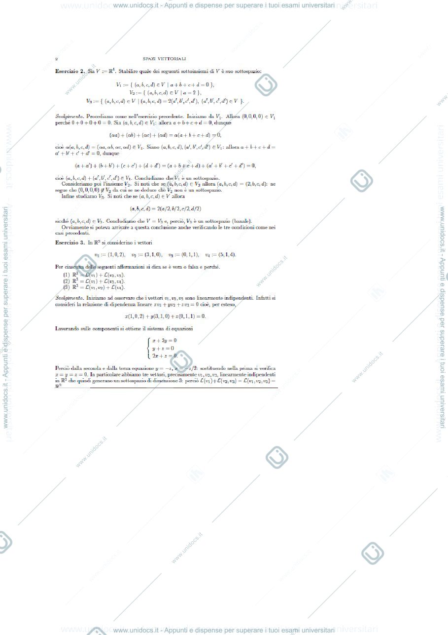 Anteprima pagina 1 — vettori sistemi 2