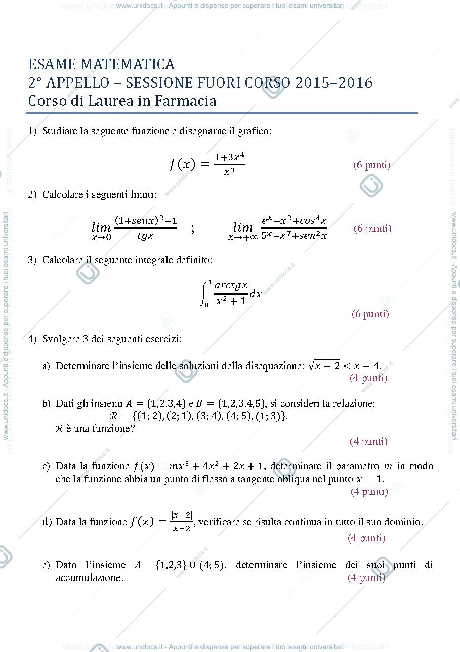 Anteprima pagina 1 — matematica