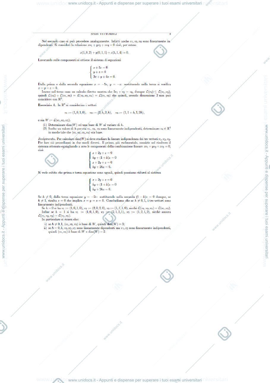 Anteprima pagina 1 — esercitazione vettori 3