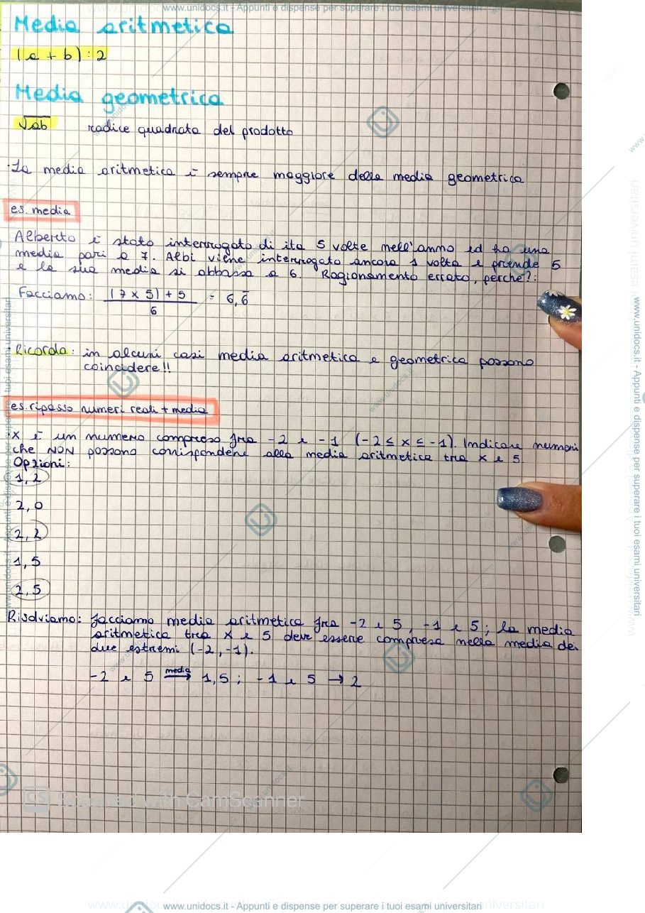 Anteprima pagina 2 — Matematica 