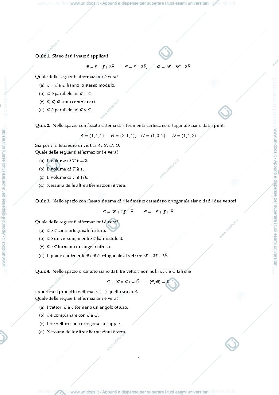 Anteprima pagina 1 — quiz 3