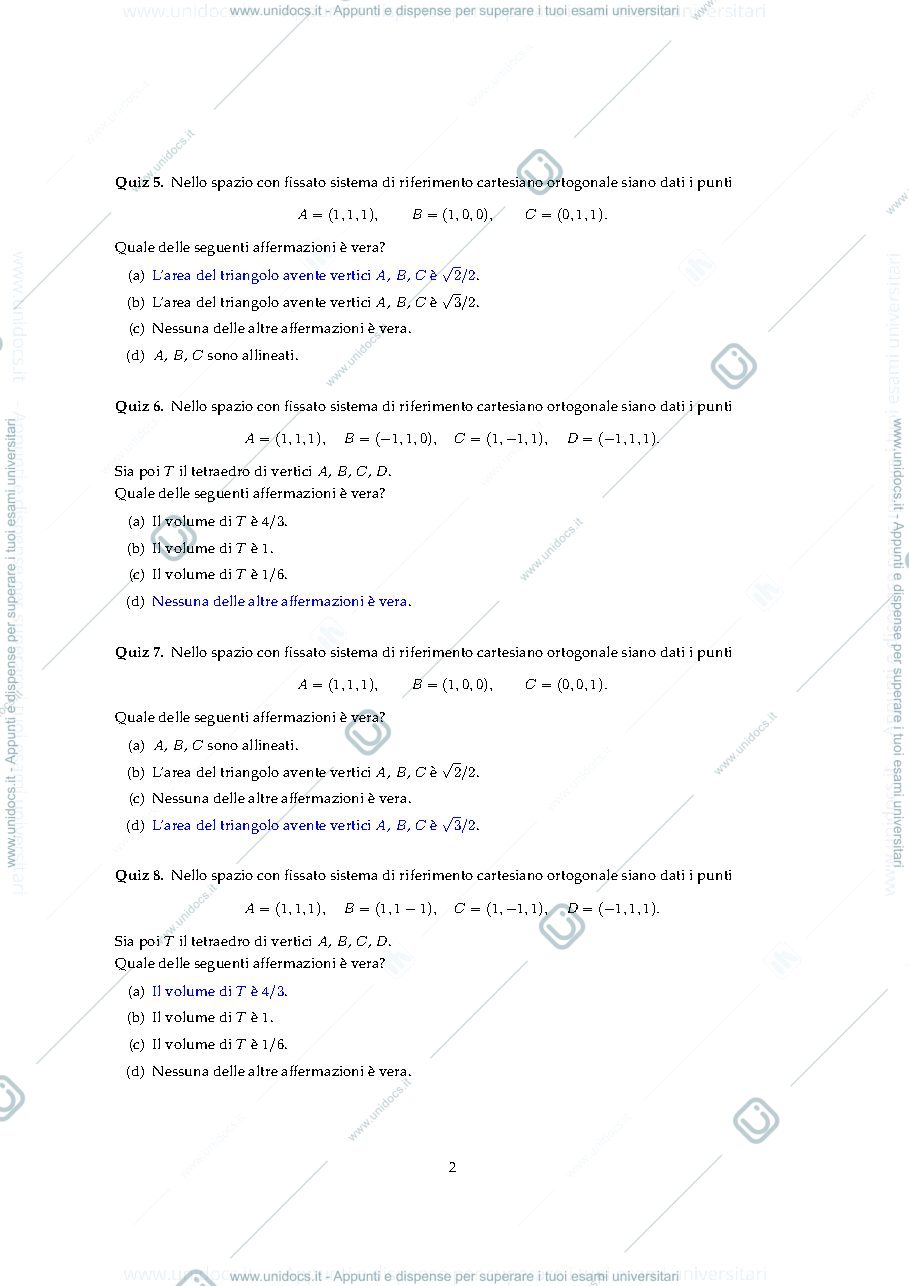 Anteprima pagina 2 — soluzioni quiz 3