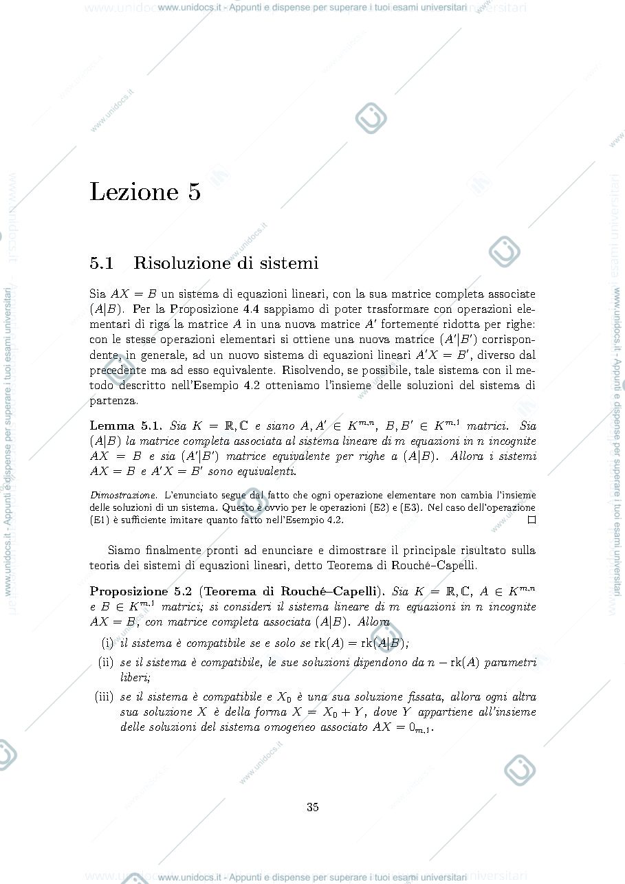 Anteprima pagina 1 — lezione 5