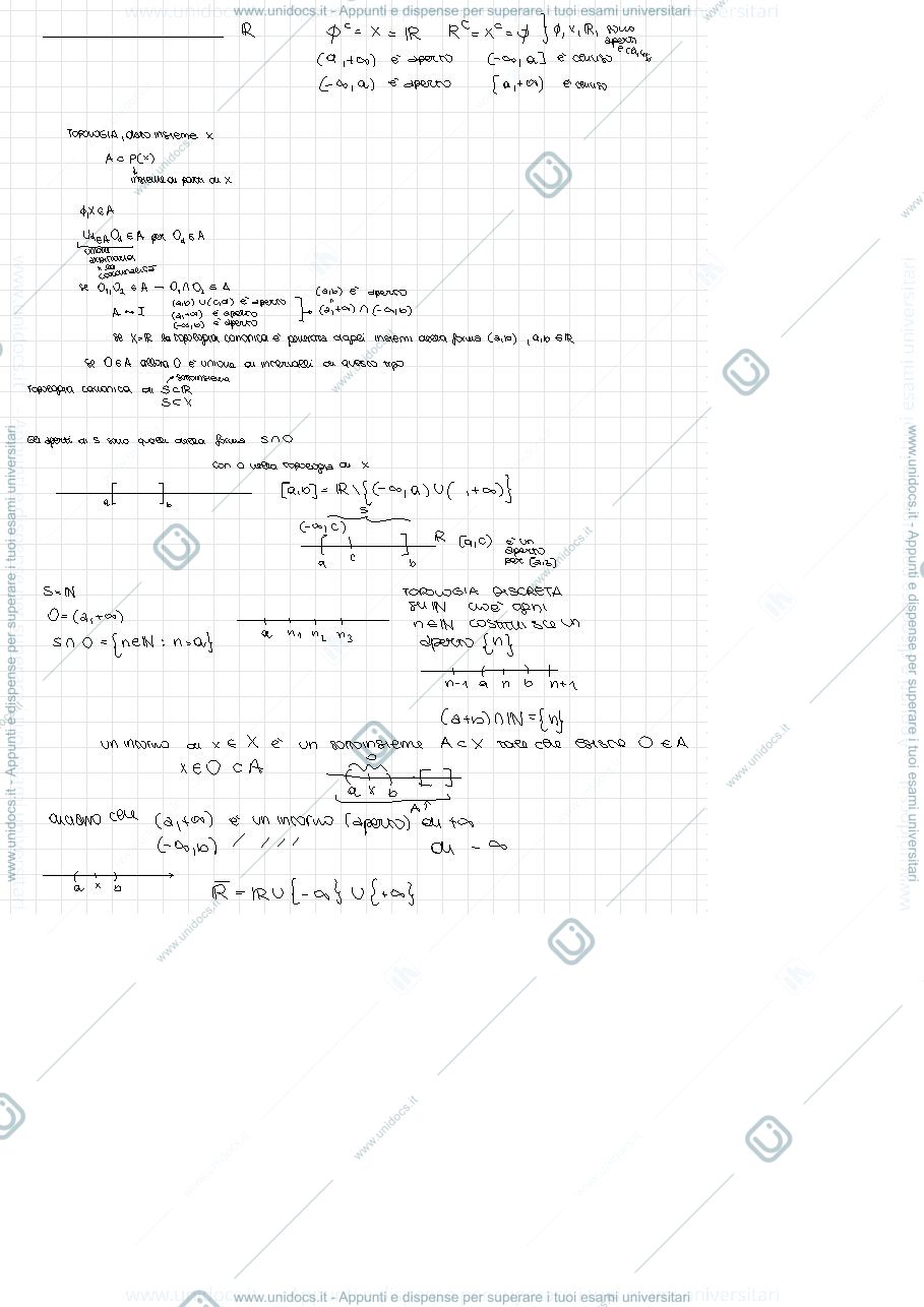 Anteprima pagina 1 — Appunti Matematica
