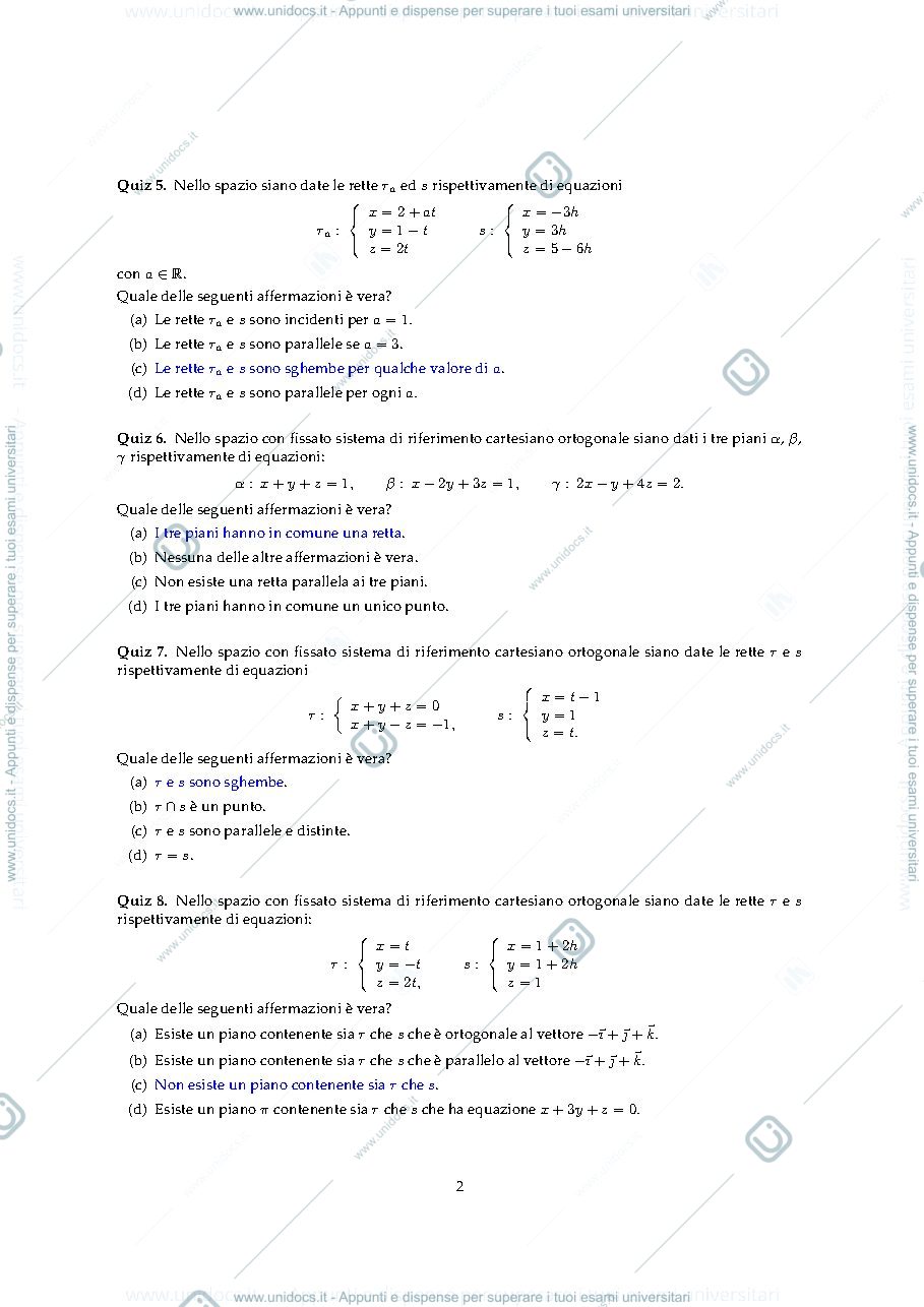 Anteprima pagina 2 — QUIZ SOLUZIONE 4