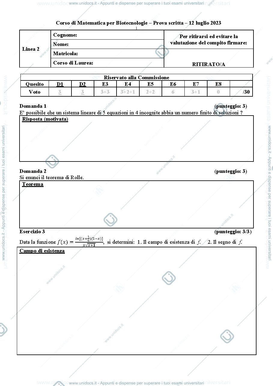 Anteprima pagina 1 — matematica
