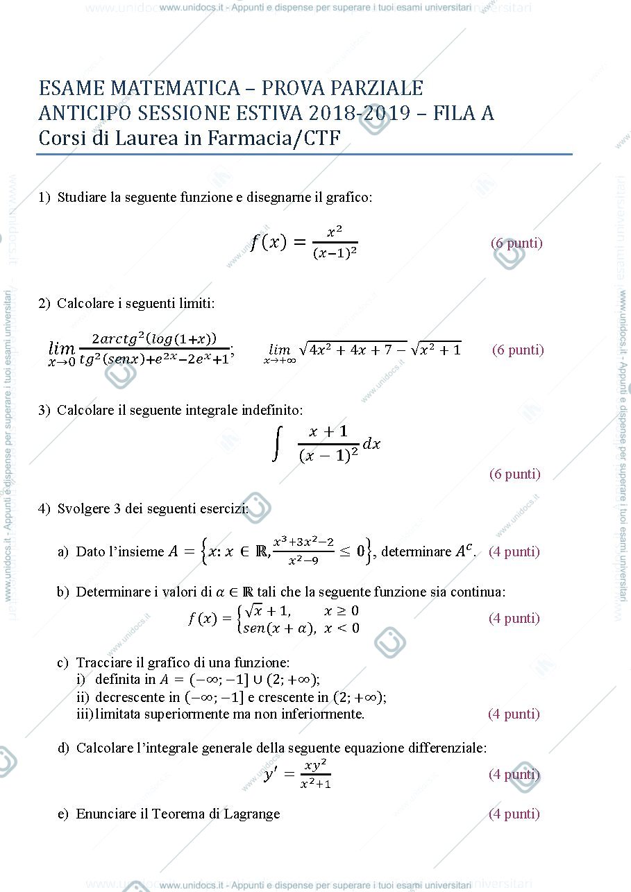 Anteprima pagina 1 — matematica