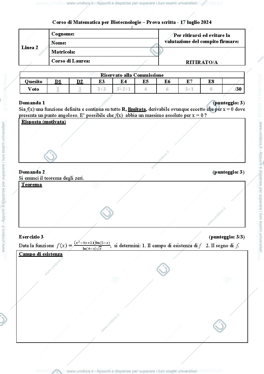Anteprima pagina 1 — matematica