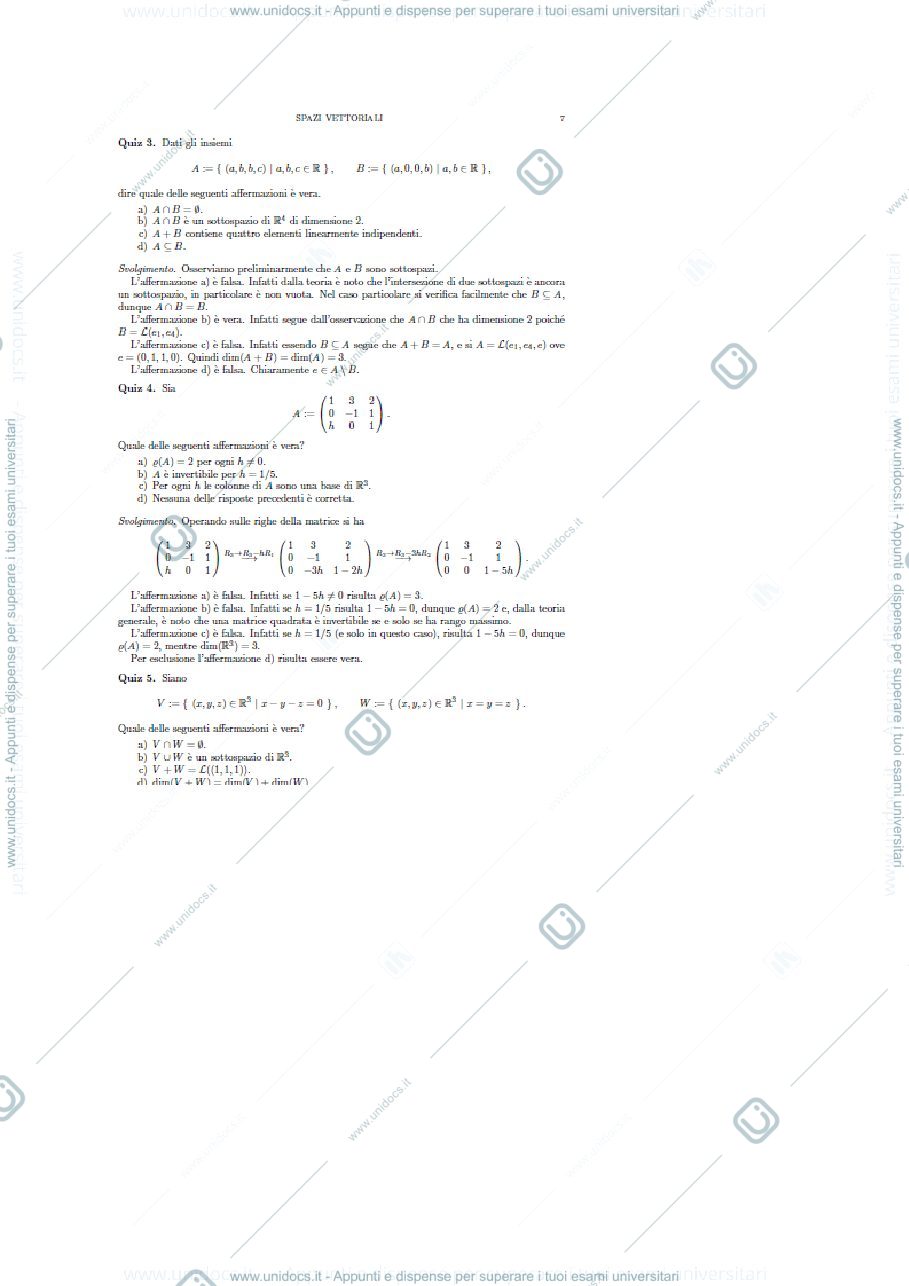 Anteprima pagina 1 — esercitazione vettori 7