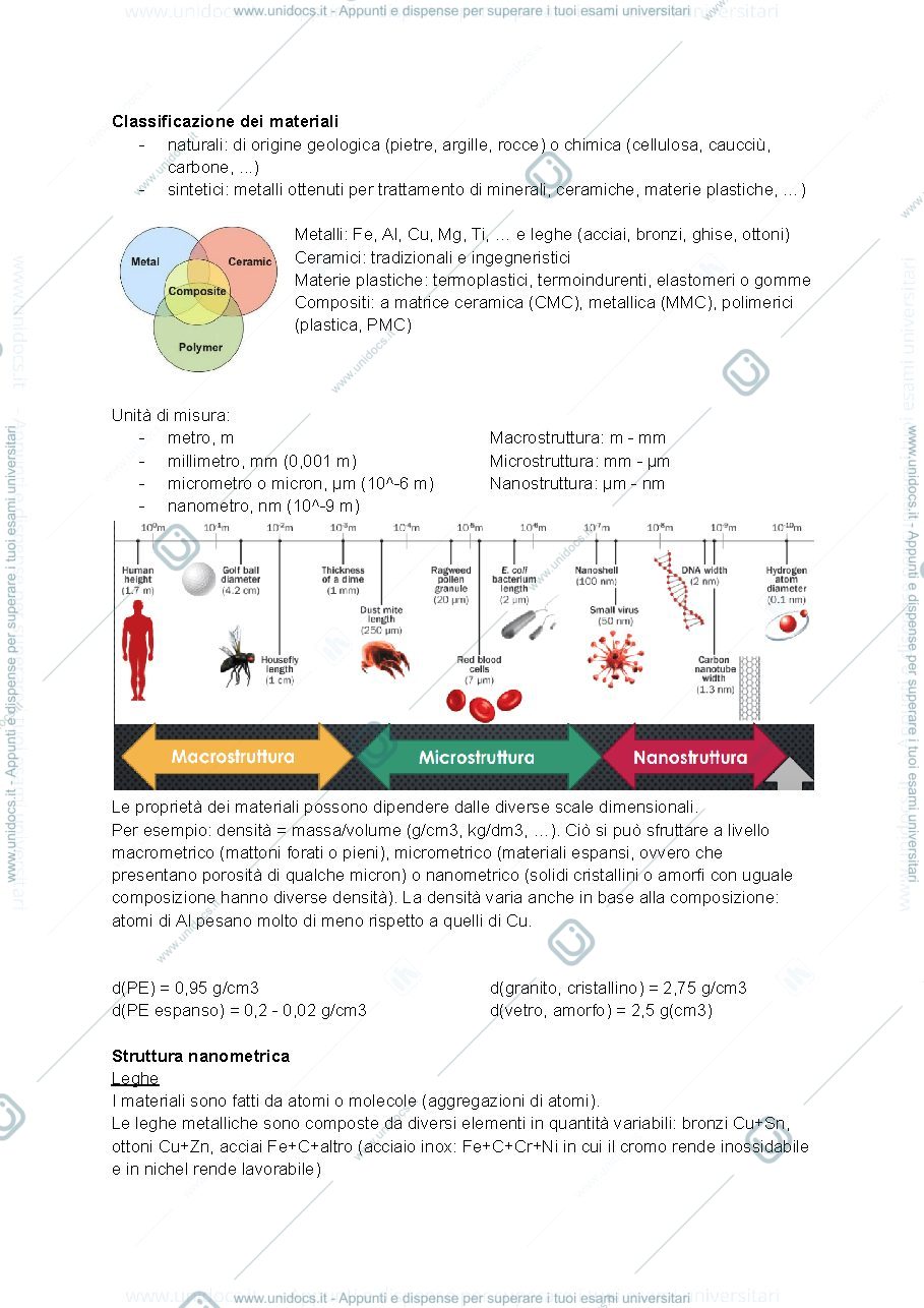 Anteprima pagina 2 — appunti "Materiali e loro tecnologie applicati al design" 