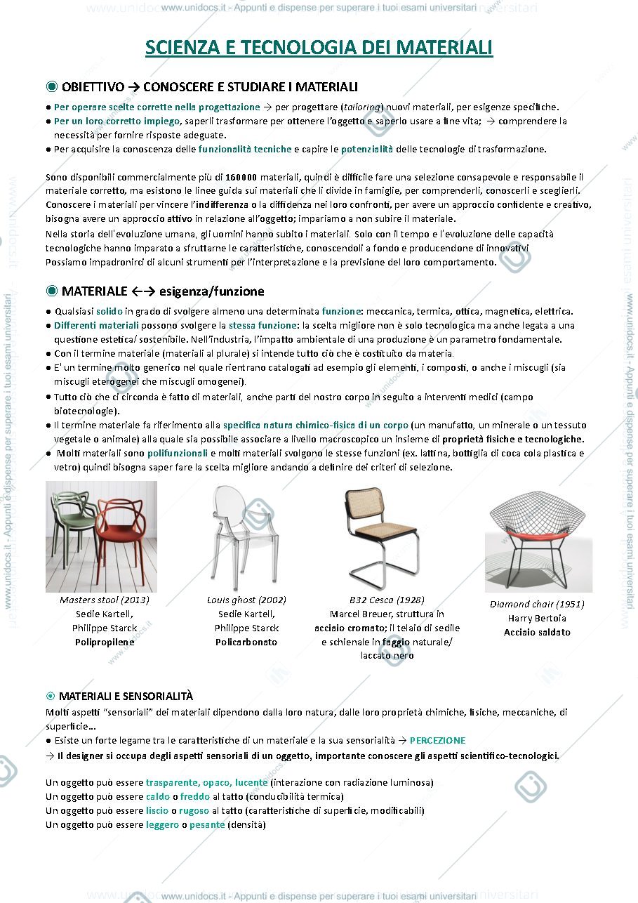 Anteprima pagina 2 — Materiali