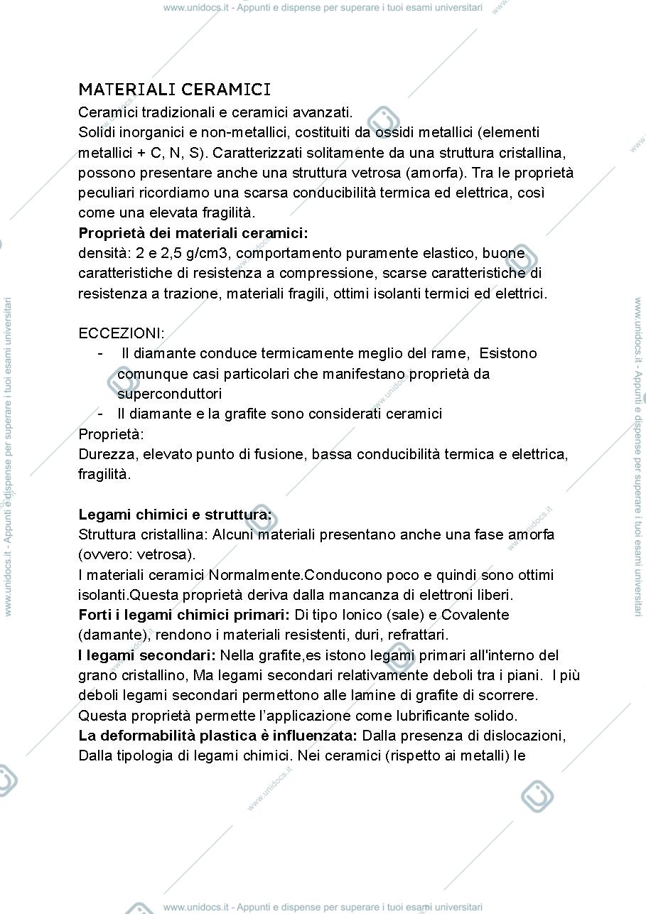 Anteprima pagina 1 — Materiali ceramici - Pedeferri e Marano