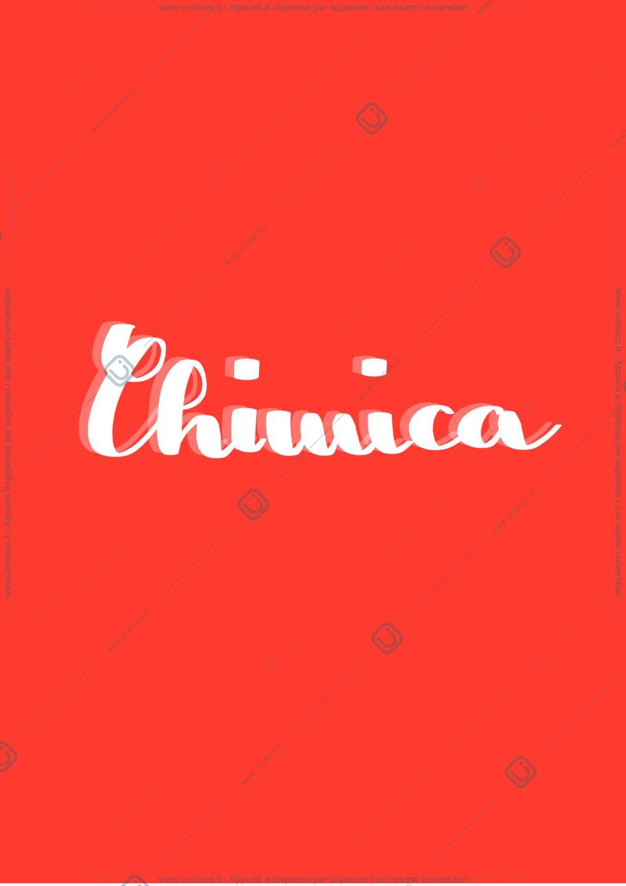 Anteprima pagina 1 — Appunti Chimica