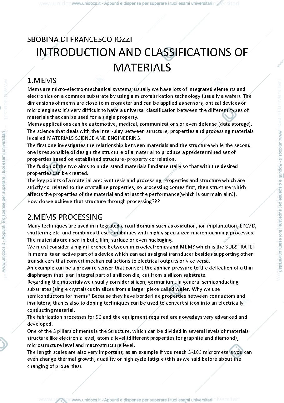 Anteprima pagina 1 — Dispense professoressa Garino