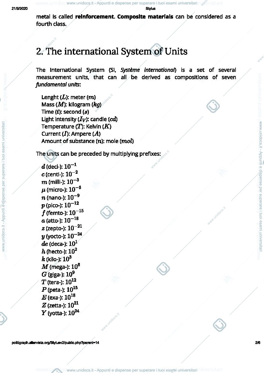 Anteprima pagina 2 — Appunti Materials for electrical application