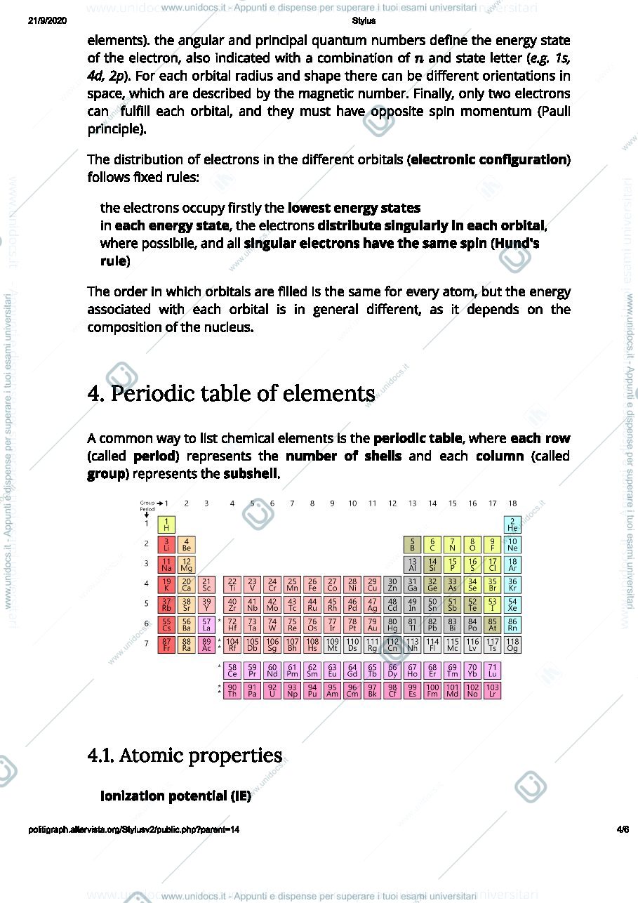 Anteprima pagina 4 — Appunti Materials for electrical application