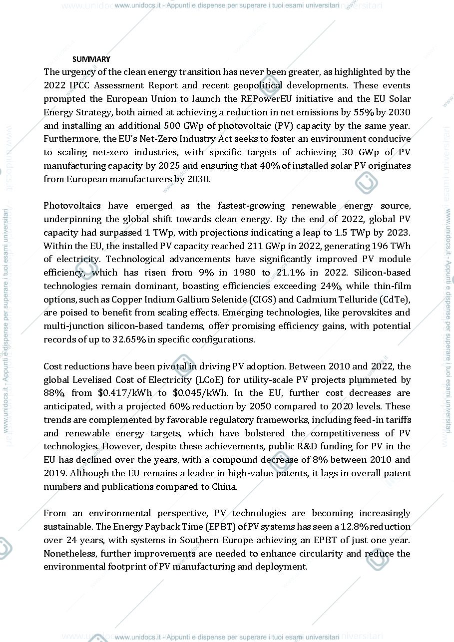 Anteprima pagina 1 — report photovoltaic