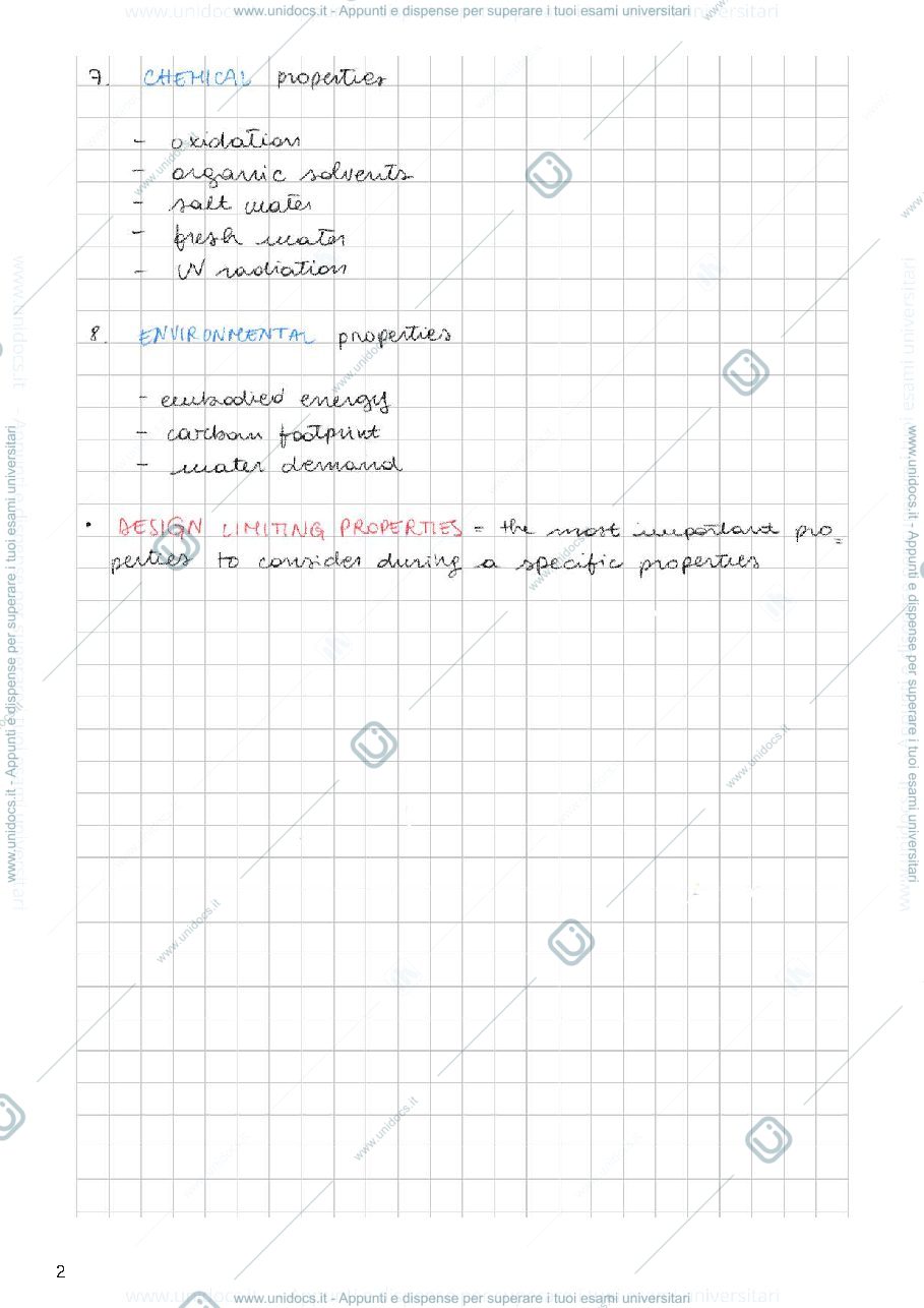 Anteprima pagina 2 — Appunti di Materials Selection and Criteria 