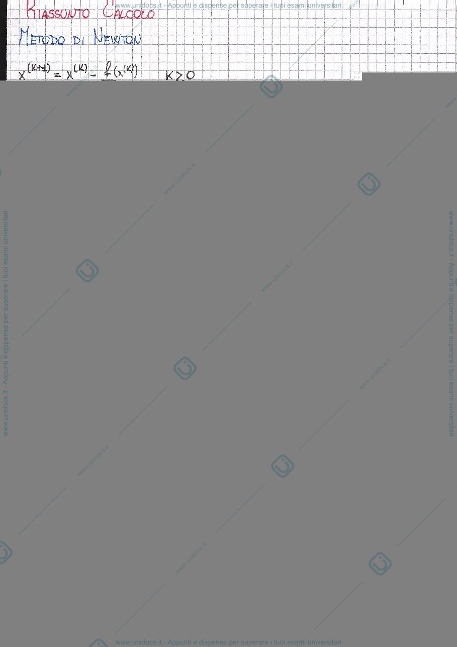Anteprima pagina 1 — Riassunto per il corso di calcolo numerico terzo anno ing biomedica