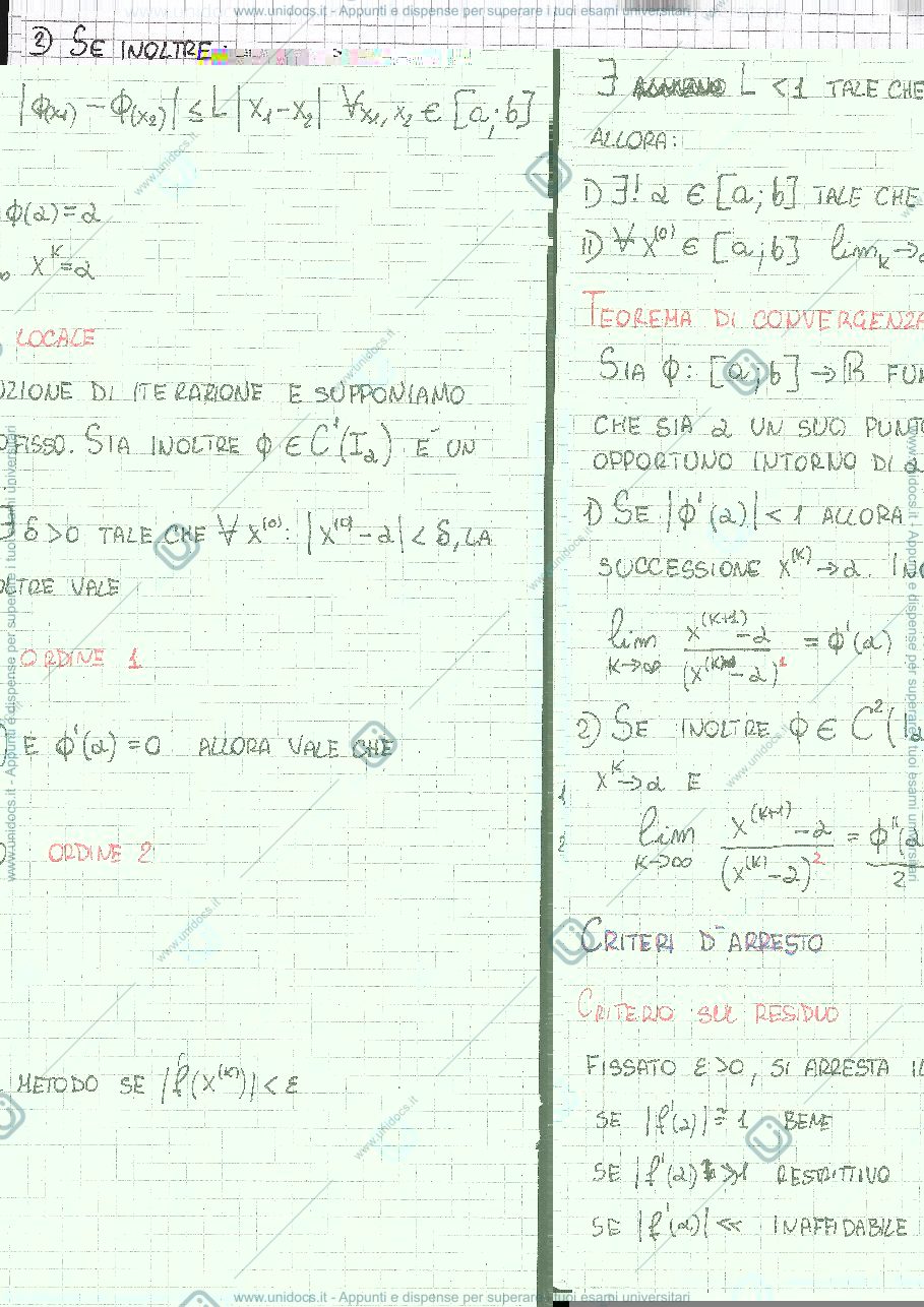Anteprima pagina 2 — Riassunto per il corso di calcolo numerico terzo anno ing biomedica