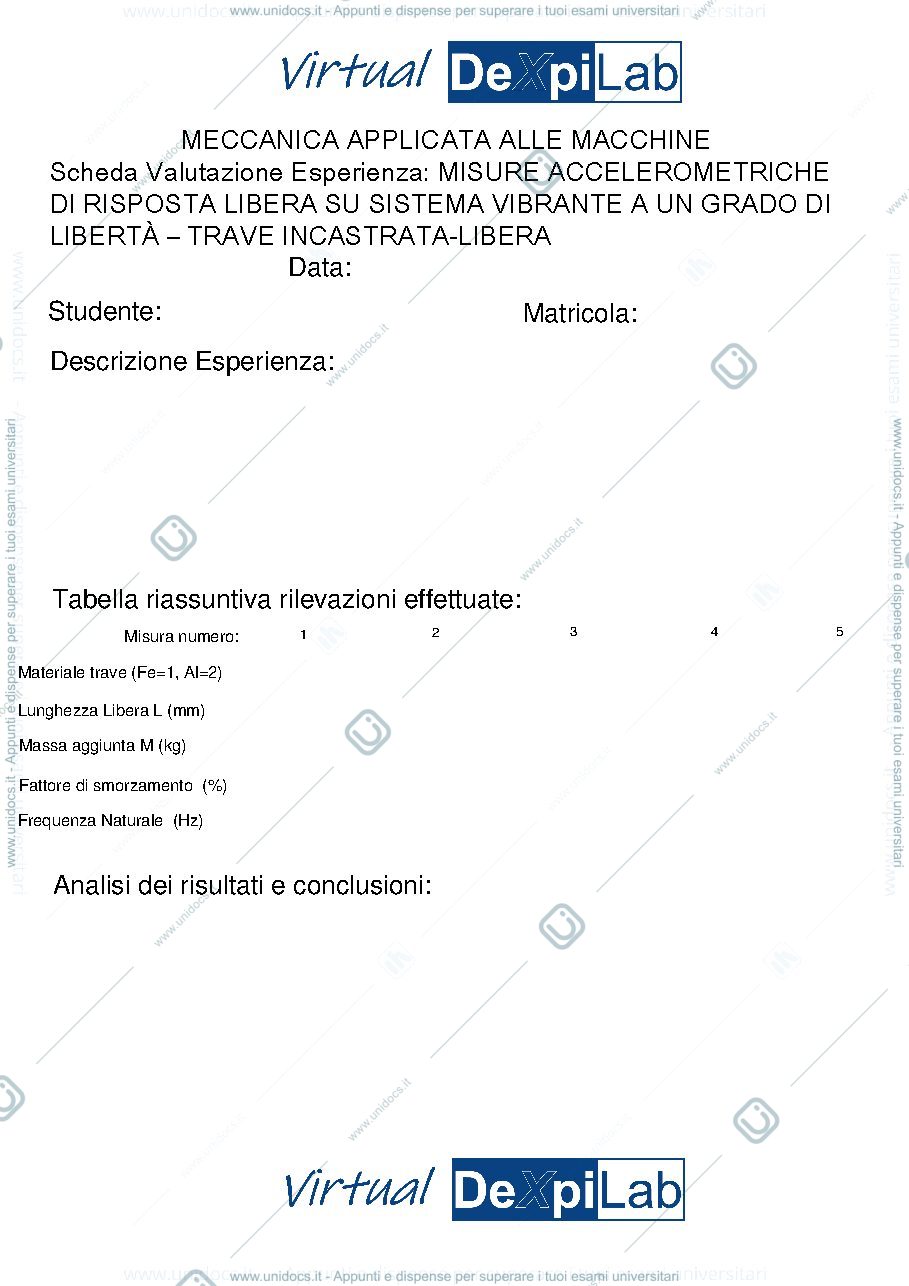 Anteprima pagina 1 — ESPERIENZA DEXPILAB
