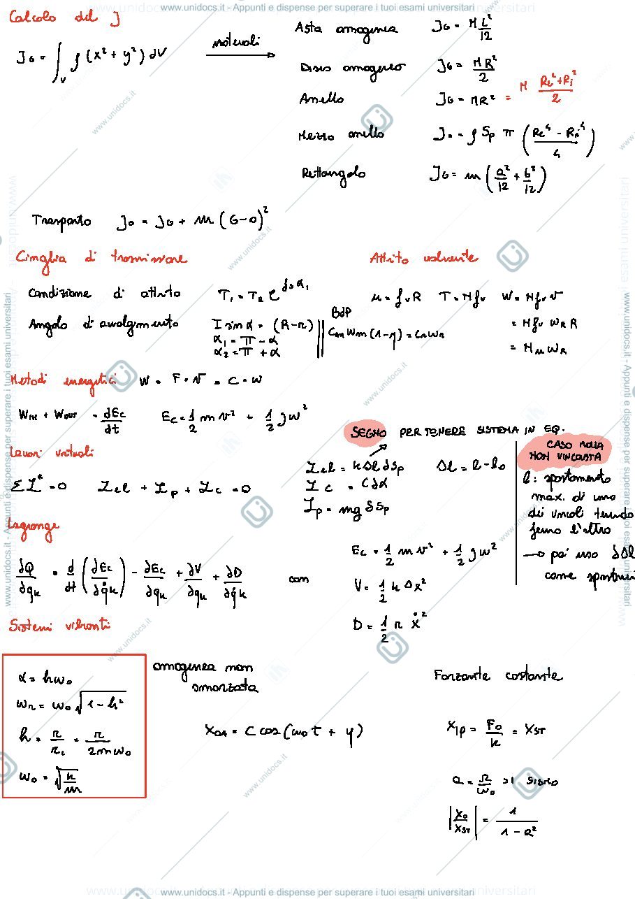 Anteprima pagina 2 — Formulario meccanica applicata