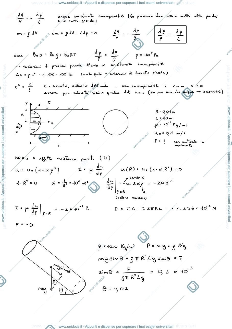Anteprima pagina 4 — Appunti di Meccanica dei Fluidi