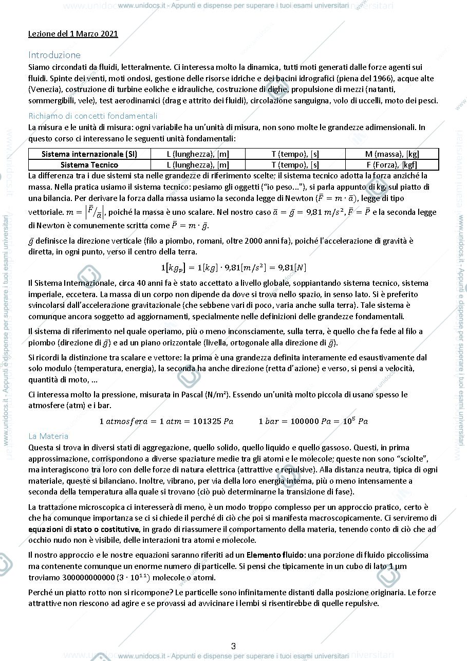 Anteprima pagina 4 — Meccanica dei Fluidi, prof. L. Solari