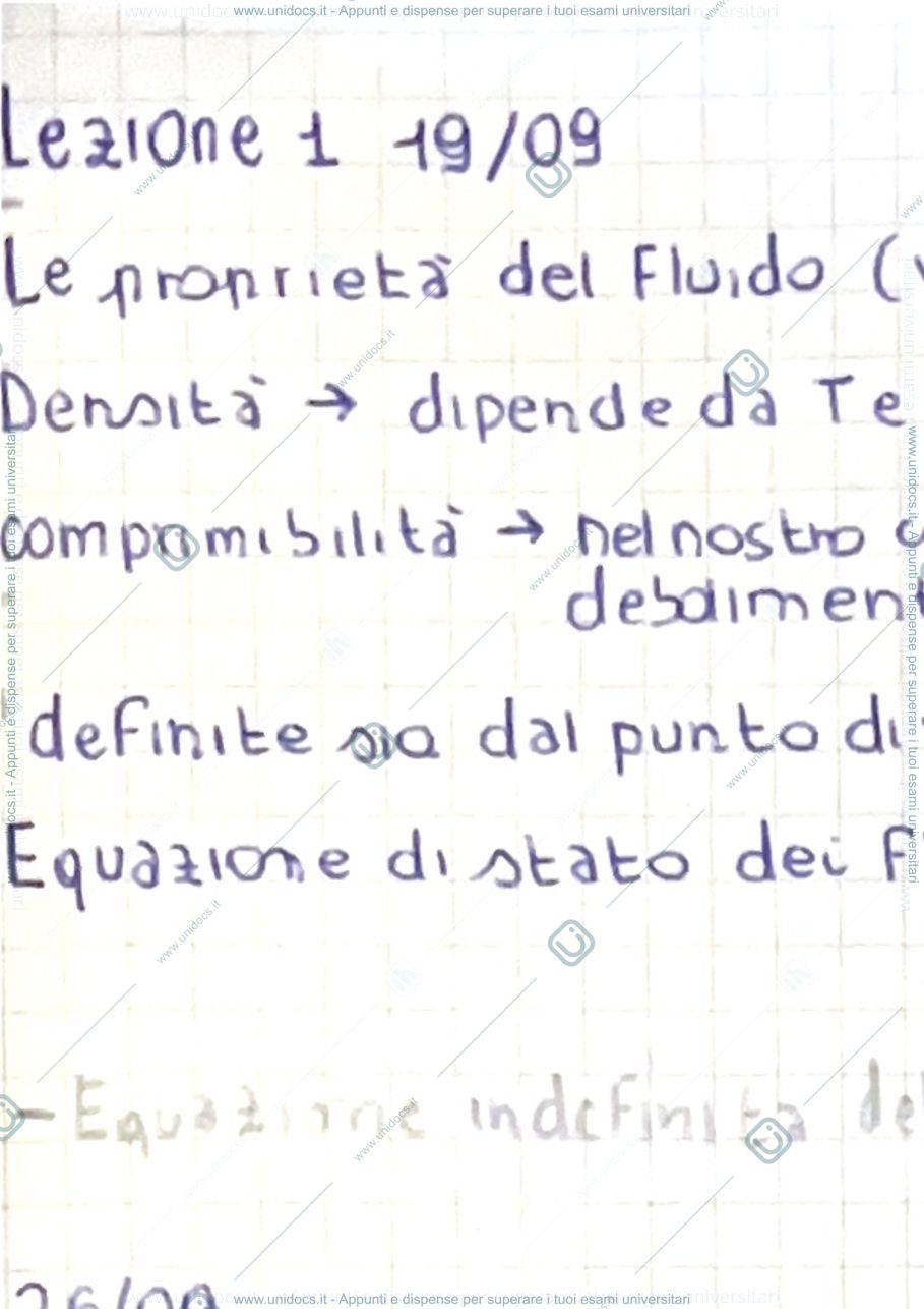 Anteprima pagina 1 — Riassunto corso meccanica dei fluidi