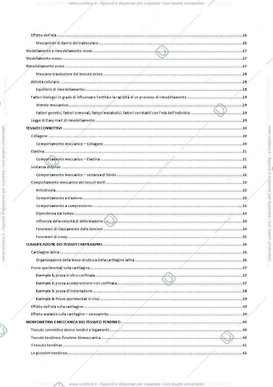 Anteprima pagina 3 — appunti meccanica dei tessuti biologici