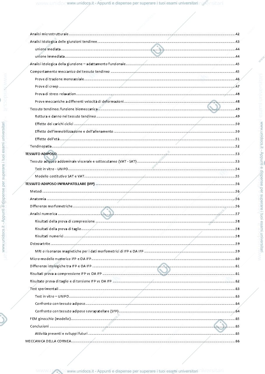 Anteprima pagina 4 — appunti meccanica dei tessuti biologici