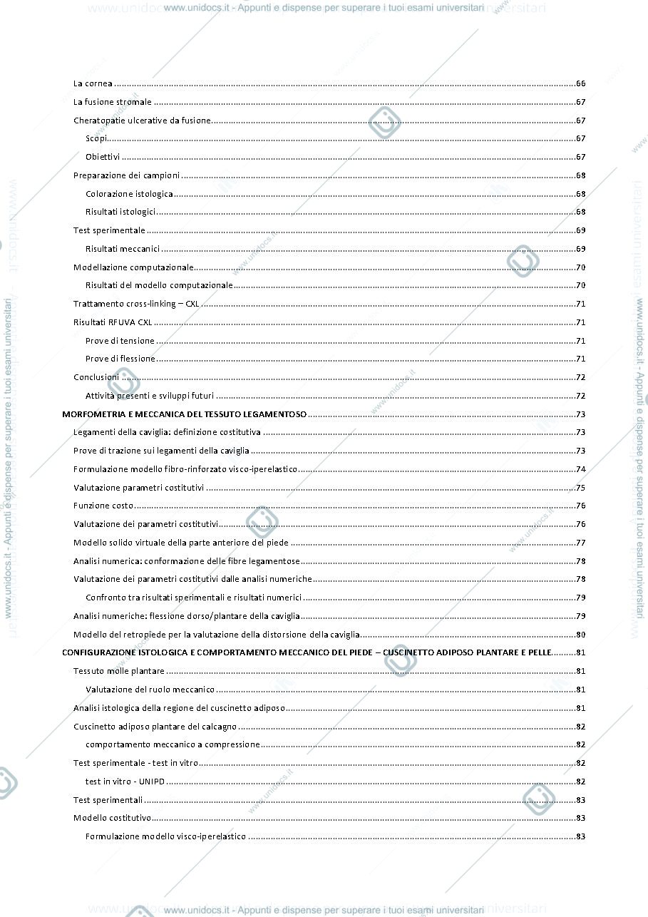 Anteprima pagina 5 — appunti meccanica dei tessuti biologici
