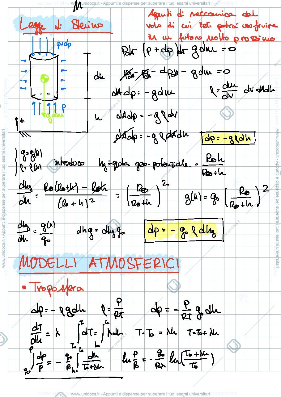 Anteprima pagina 1 — meccanica del volo modulo 1 