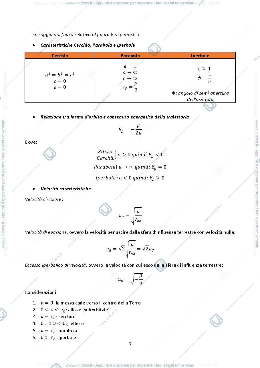 Anteprima pagina 3 — Formulario di meccanica del volo spaziale