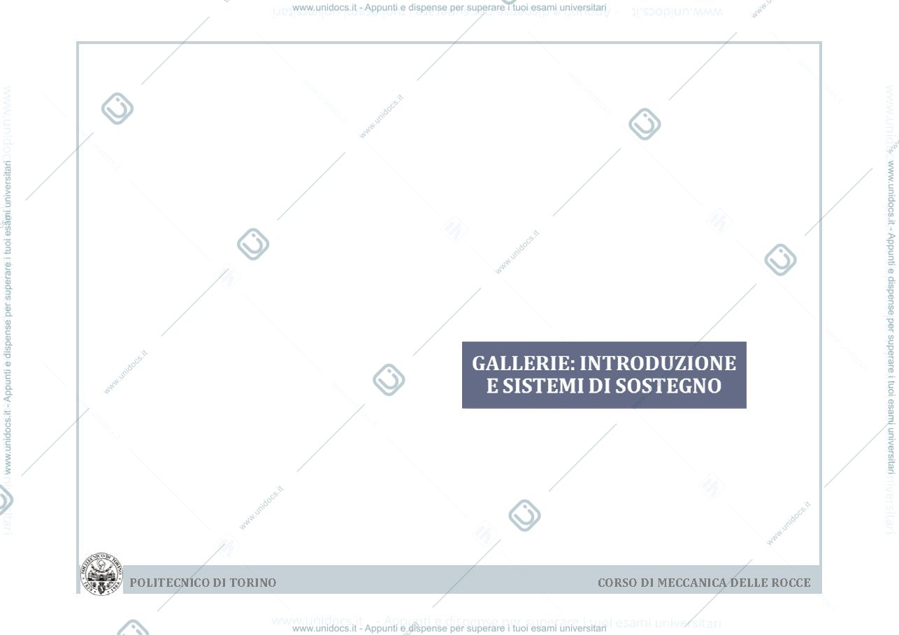 Anteprima pagina 2 — Lezione 10 - Gallerie e sistemi di sostegno