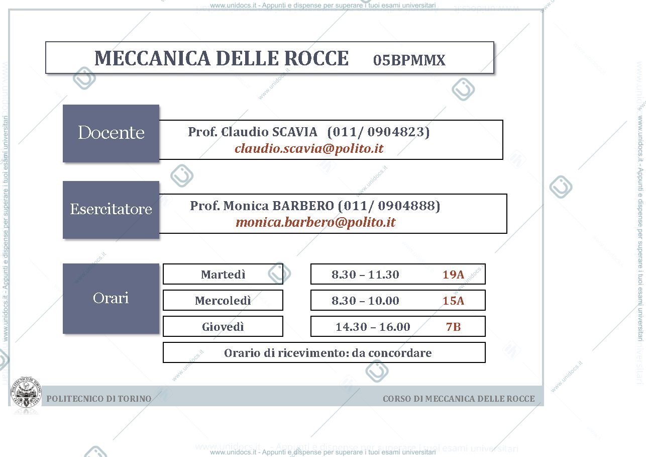 Anteprima pagina 1 — Lezione 8 - Stabilità dei pendii in roccia