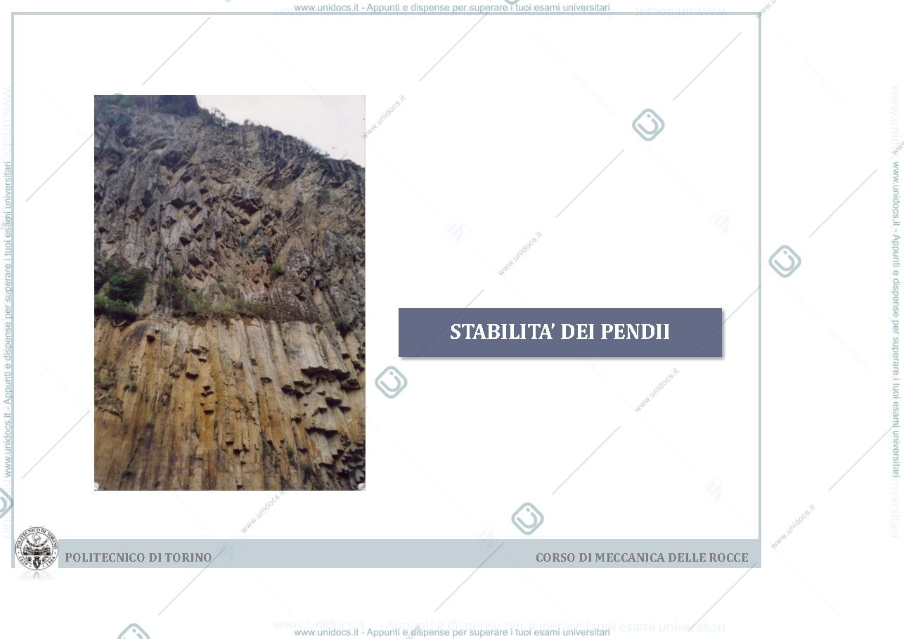 Anteprima pagina 2 — Lezione 8 - Stabilità dei pendii in roccia