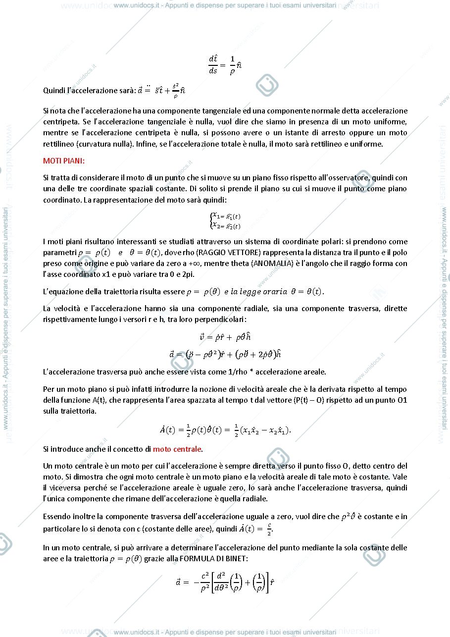 Anteprima pagina 2 — Meccanica Razionale 