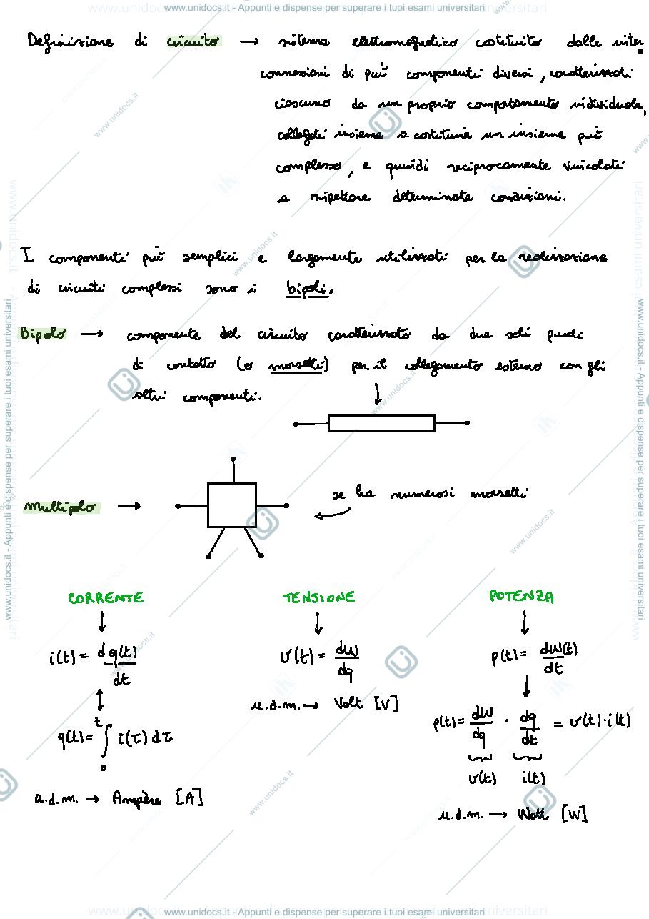 Anteprima pagina 3 — Appunti Elettrotecnica 