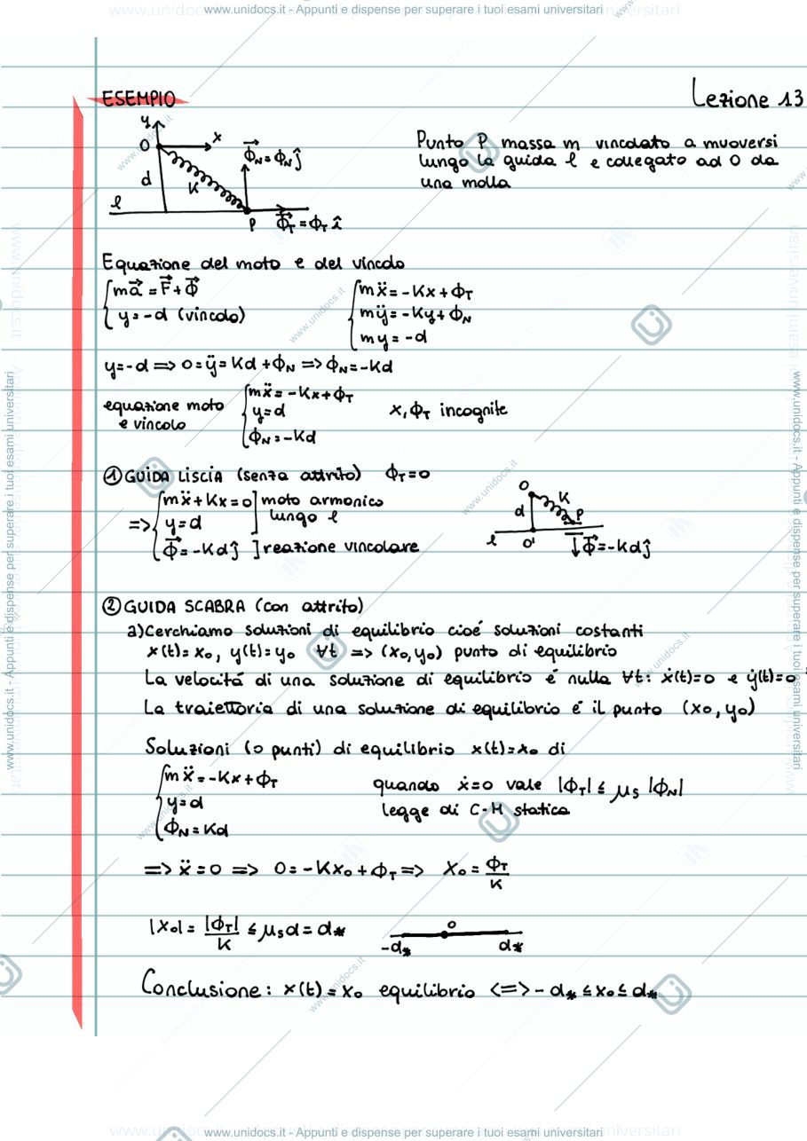 Anteprima pagina 1 — Meccanica Razionale, PARTE 2