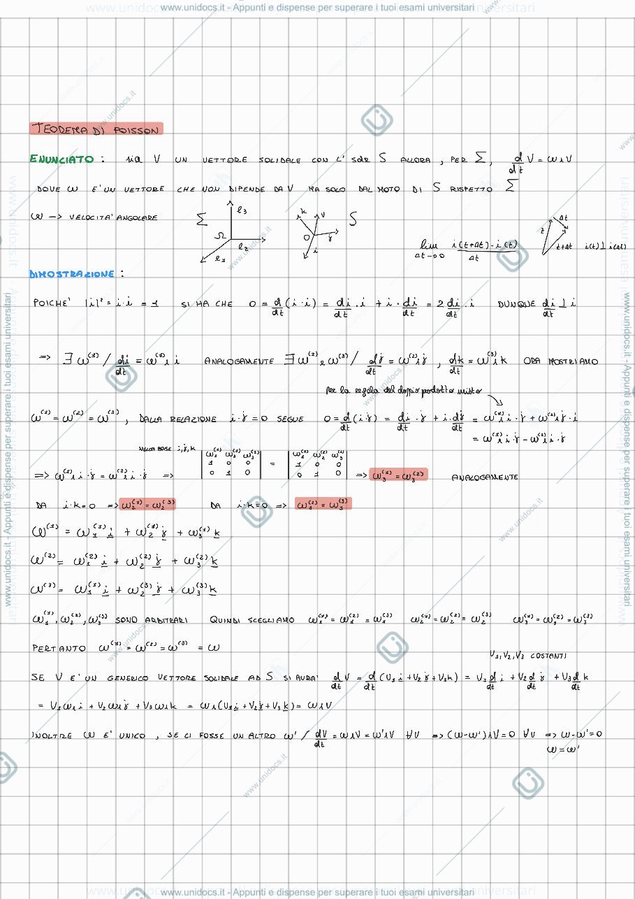 Anteprima pagina 1 — dimostrazioni di meccanica razionale